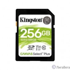 SecureDigital 256Gb Kingston SDS2/256GB {SDXC Class 10 UHS-I U3 Canvas Select Plus}