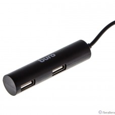 Разветвитель USB 2.0 Buro BU-HUB4-0.5R-U2.0 4порт. черный