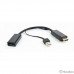 Cablexpert Конвертер HDMI->DisplayPort  HD19M+USBxHD20F, черный (DSC-HDMI-DP)