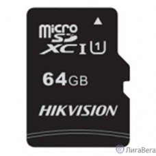 Micro SecureDigital 64Gb Hikvision HS-TF-C1/64G {MicroSDHC Class 10 UHS-I}