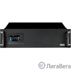 PowerCom King Pro RM KIN-2200AP LCD (3U) ИБП {Line-Interactive, 2200VA/1760W, Rack, 6х С13, Serial+USB, SmartSlot, RS-232} (1152608)