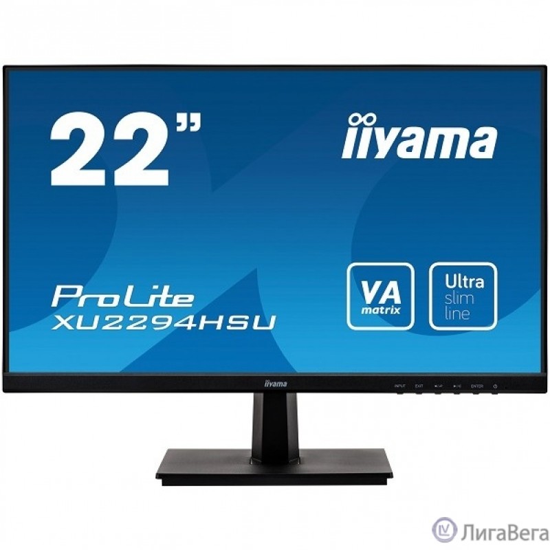 IIYAMA 21.5″ XU2294HSU-B1 черный {VA 1920x1080 75Hz 4ms 178/178 250cd 3000:1 8bit(6bit+FRC) D-Sub HDMI1.4 DisplayPort1.2 FlickerFree 2xUSB2.0 2x1W VESA} IIYAMA 21.5″ XU2294HSU-B1 черный {VA 1920x1080 75Hz 4ms 178/178 250cd 3000:1 8bit(6bit+FRC) D-Sub HDMI1.4 DisplayPort1.2 FlickerFree 2xUSB2.0 2x1W VESA}