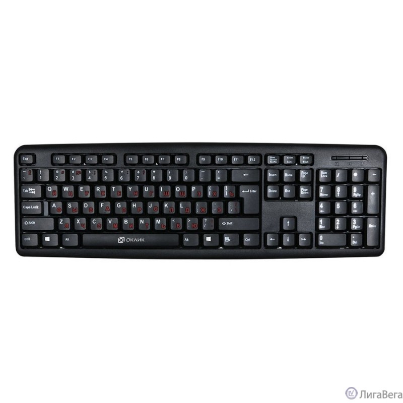 Клавиатура Oklick 90MV2 черный USB 