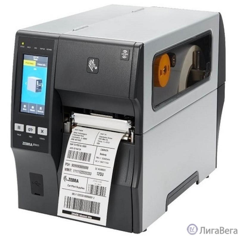 Zebra ZT411 [ZT41142-T0E0000Z] {203 dpi, Euro and UK cord, Serial, USB,  Ethernet, Bluetooth 4.1/MFi, USB Host}