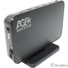 AgeStar 3UB3A8-6G (Black) Мобил рек, usb3.0 to 3,5″hdd SATA алюминий 
