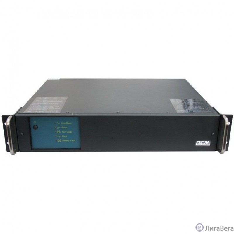 PowerCom King Pro RM KIN-1200AP LCD (2U) ИБП {Line-Interactive, 1200VA/960W, Rack, 6х С13, Serial+USB, SmartSlot, RS-232} (1152596)