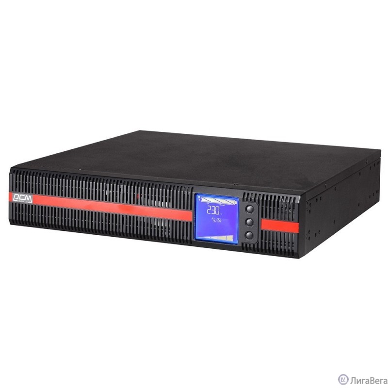 PowerCom Macan MRT-2000SE ИБП {Online, 2000VA / 2000W, Rack/Tower, IEC, LCD, Serial+USB, SNMPslot, подкл. доп. батарей} (1075913)