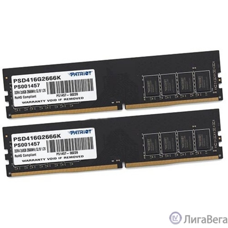 Модуль памяти 16GB PC21300 DDR4 KIT2 PSD416G2666K PATRIOT