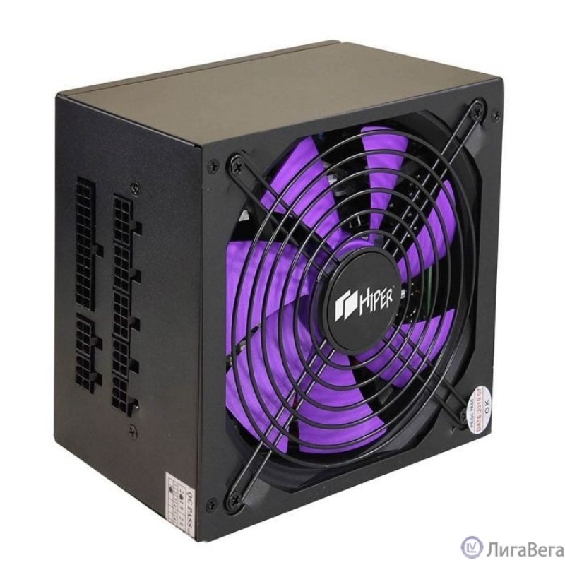 HIPER Блок питания HPB-800FM (ATX 2.31, 800W, ActivePFC, 140mm fan, Full-modular, Black) BOX HIPER Блок питания HPB-800FM (ATX 2.31, 800W, ActivePFC, 140mm fan, Full-modular, Black) BOX