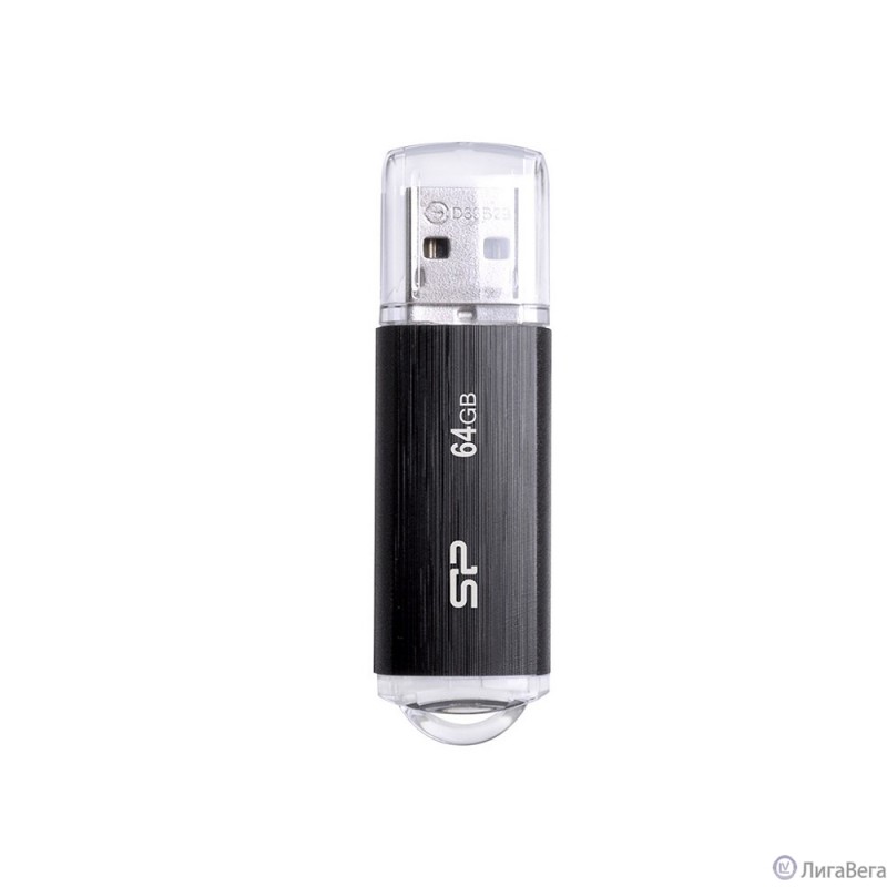 Silicon Power USB Drive 64Gb Ultima U02, USB 2.0, Черный SP064GBUF2U02V1K