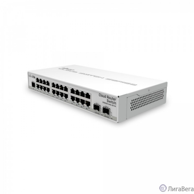MikroTik CRS326-24G-2S+IN Коммутатор,24Gigabit Ethernet, 2 SFP+ настольное исполнение