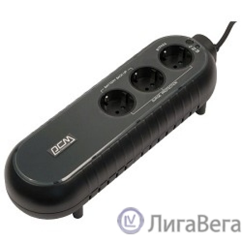 PowerCom WOW-300(A) ИБП {OffLine, 300VA/165W, Tower, 3xEURO} (41484)