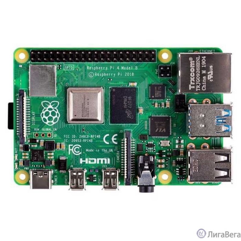 Микрокомпьютер Raspberry Pi 4 Model B 8Gb (44869) Микрокомпьютер Raspberry Pi 4 Model B 8Gb (44869)