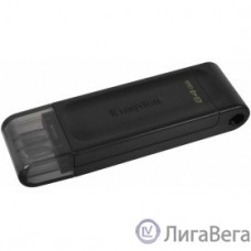 Kingston USB Drive 64Gb DataTraveler 70 DT70/64GB USB Type C 3.2 черный