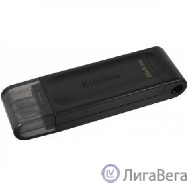 Kingston USB Drive 64Gb DataTraveler 70 DT70/64GB USB Type C 3.2 черный