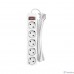 CBR Сетевой фильтр CSF 2505-1.8 White PC, 5 евророзеток, длина кабеля 1,8 метра, цвет белый (пакет)