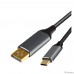 VCOM CU422MC-1.8M Кабель-адаптер USB 3.1 Type-Cm --> DP(m) 4K@60Hz, 1.8m , Aluminium Shell,VCOM  