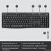 920-009807 Logitech Клавиатура + мышь MK295 с поддержкой SilentTouch заводская гравировка RU/LAT
