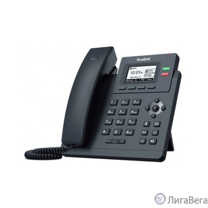 Yealink SIP-T31P, Телефон SIP 2 аккаунта, PoE, БП в комплекте (SIP-T31P)