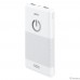 Perfeo Powerbank 10000 mah + Micro usb /In Micro usb /Out USB 1 А, 2.1A/ White (PF_B4297)