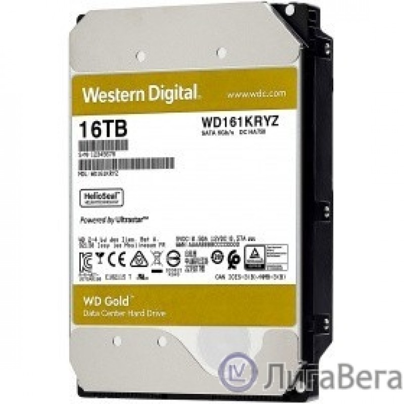 16TB WD Gold  (WD161KRYZ) {SATA III 6 Gb/s, 7200 rpm, 512Mb buffer} 16TB WD Gold  (WD161KRYZ) {SATA III 6 Gb/s, 7200 rpm, 512Mb buffer}