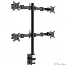 ONKRON D421E чёрный {Для экранов с диагональю 13″-32″ каждый Максимальная нагрузка: 32кг (4х8кг) VESA: 75x75, 100х100мм}