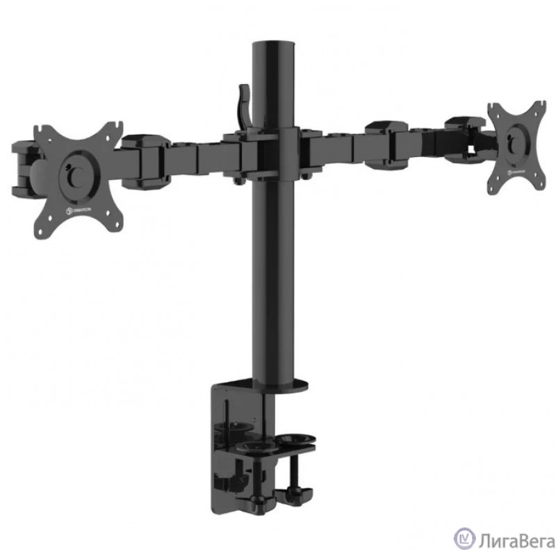 ONKRON D221E чёрный {Для экранов с диагональю 10″-32″ каждый Максимальная нагрузка: 18кг (2х9кг) VESA: 75x75, 100х100мм}