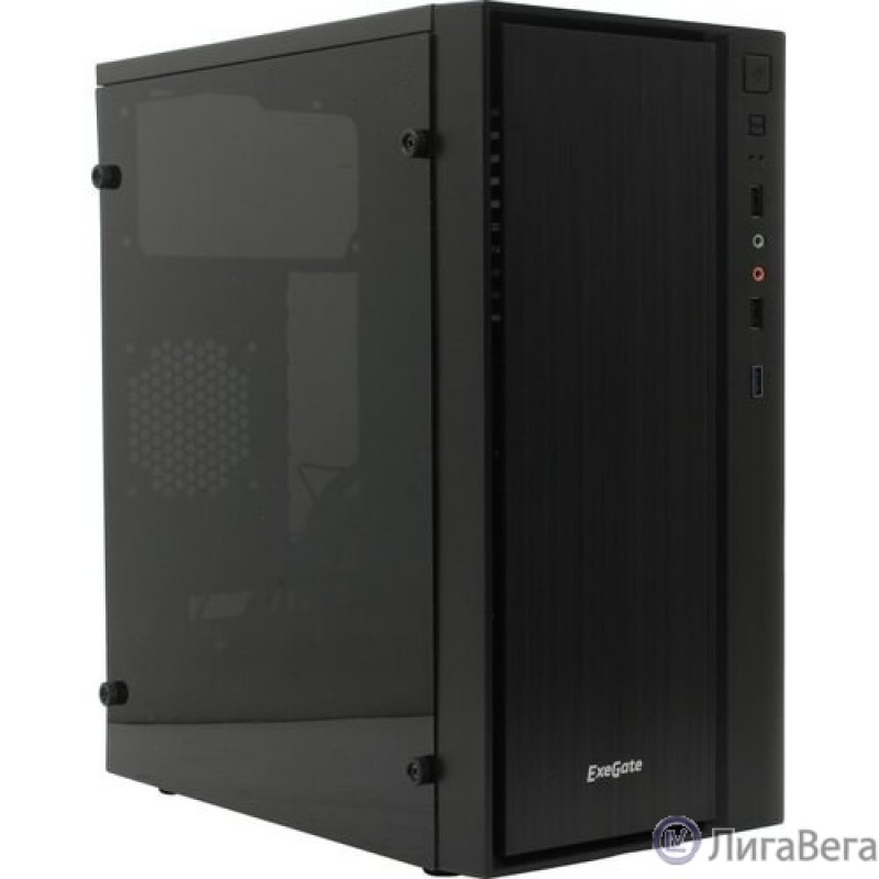 Exegate EX283754RUS Корпус Minitower ExeGate mEVO-9301-RGB (mATX, без БП, с окном, 2*USB+1*USB3.0, HD аудио, черный с RGB подсветкой) Exegate EX283754RUS Корпус Minitower ExeGate mEVO-9301-RGB (mATX, без БП, с окном, 2*USB+1*USB3.0, HD аудио, черный с RGB подсветкой)