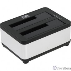 AgeStar 3UBT8 (SILVER) Док станция для HDD 2.5″/3.5″ SATA clone, USB3.0, пластик+алюминий, серебристый,