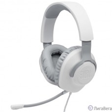 Наушники с микрофоном JBL Quantum 100 белый 1.2м мониторные оголовье (JBLQUANTUM100WHT)