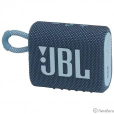Динамик JBL Портативная акустическая система JBL GO 3 синяя [JBLGO3BLU]
