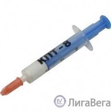 Термопаста КПТ-8 кремнийорганическая на основе оксида цинка, 3 г, шприц