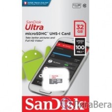 Micro SecureDigital 32Gb SanDisk Ultra® microSDHC 100MB/s Class 10 UHS-I SDSQUNR-032G-GN3MN
