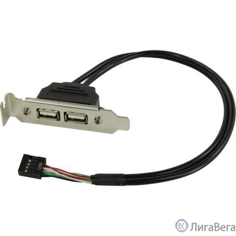 ORIENT C026, Планка портов в корпус 2xUSB 2.0, Low Profile, длина кабеля 30см, oem (30826) ORIENT C026, Планка портов в корпус 2xUSB 2.0, Low Profile, длина кабеля 30см, oem (30826)