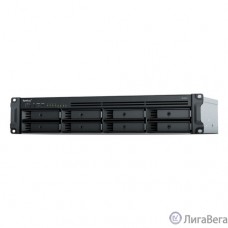 Synology RS1221RP+ Сетевое хранилище QC2.2GHzCPU/4GbDDR4(upto32)/RAID0,1,5,6,10/upto 8 hot plug HDDs SATA(3,5'or2,5')(upto 12 with RX418)/2xUSB3.2/1eSATA/iSCSI/4xGbE(+1Expslot)/2xIPcam(upto 40)/2xPS 