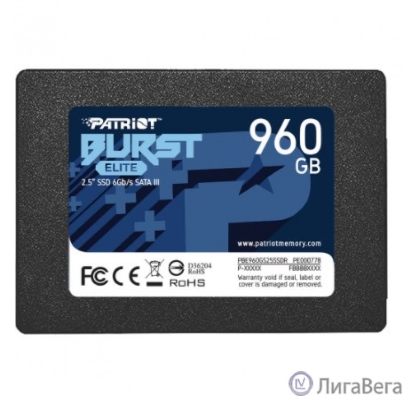 SSD жесткий диск SATA2.5″ 960GB BURST PBE960GS25SSDR PATRIOT