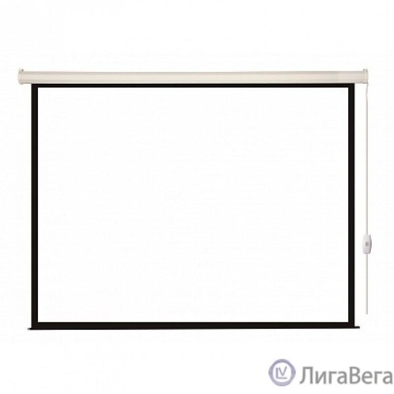 Lumien Eco Control [LEC-100101] Экран с электроприводом 180x180 см (раб. область 174х174 см) MW черная кайма 1:1 