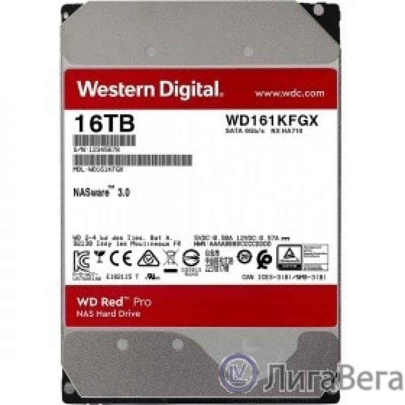 16TB WD Red Pro (WD161KFGX) {Serial ATA III, 7200- rpm,512Mb, 3.5″} 16TB WD Red Pro (WD161KFGX) {Serial ATA III, 7200- rpm,512Mb, 3.5″}