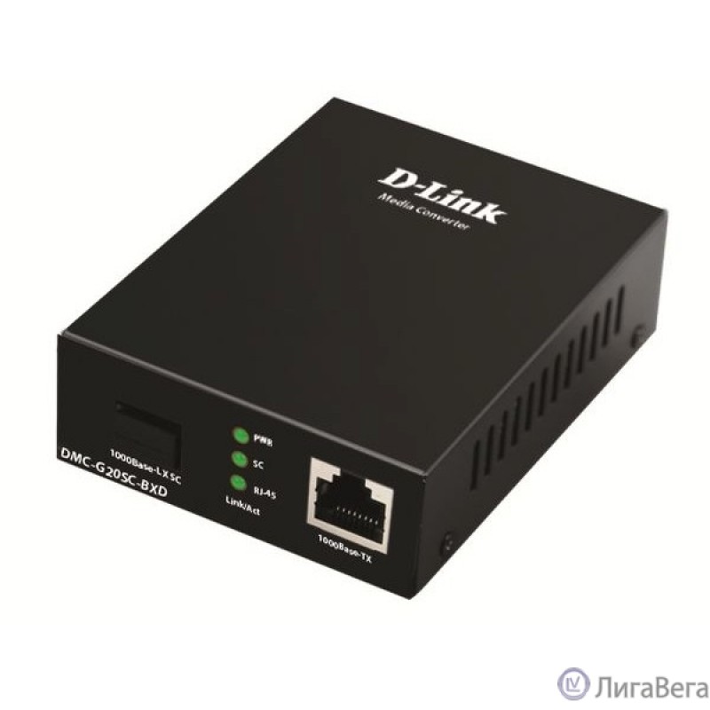 D-Link DMC-G20SC-BXD/A1A WDM медиаконвертер с 1 портом 100/1000Base-T и 1 портом 1000Base-LX с разъемом SC (Tx: 1550 мкм; Rx: 1310 мкм) для одномодового оптического кабеля (до 20 км) D-Link DMC-G20SC-BXD/A1A WDM медиаконвертер с 1 портом 100/1000Base-T и 1 портом 1000Base-LX с разъемом SC (Tx: 1550 мкм; Rx: 1310 мкм) для одномодового оптического кабеля (до 20 км)