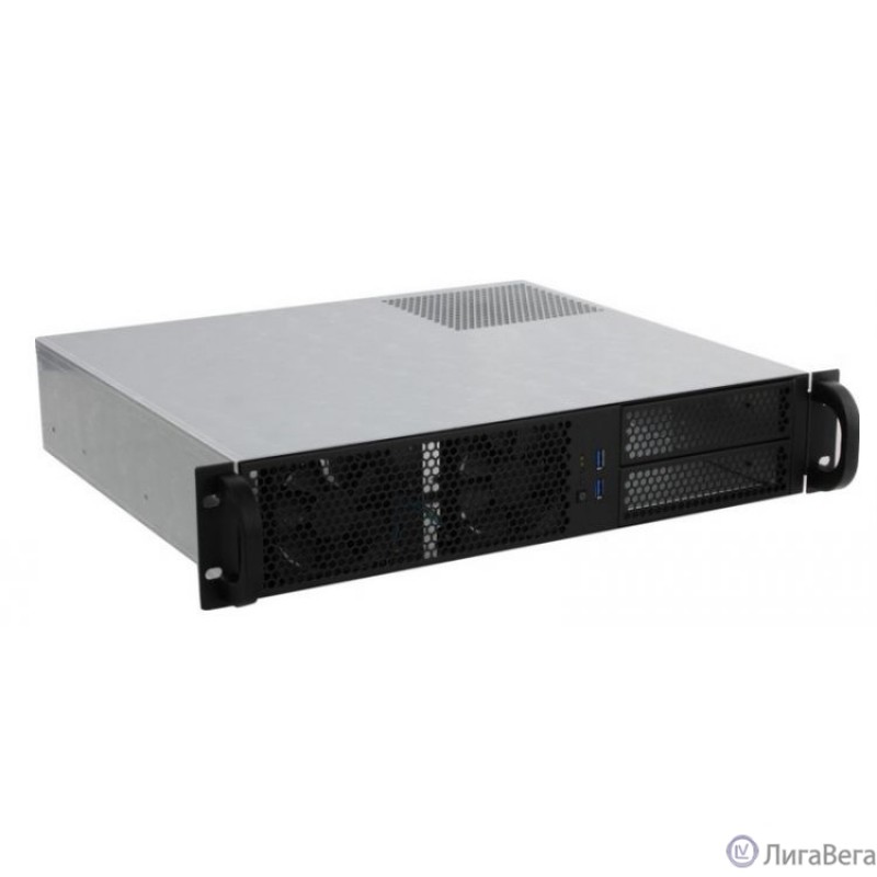 Procase RM238-B-0 Корпус 2U Rack server case, черный, без блока питания(PS/2,mini-redundant), глубина 380мм, MB 9.6″x9.6″