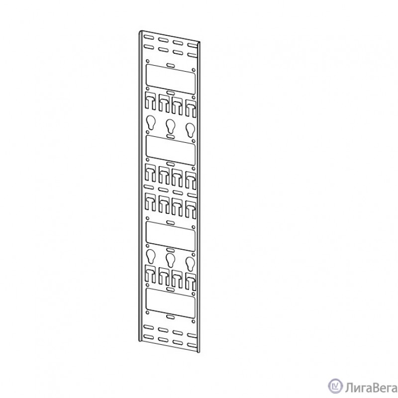 ЦМО Вертикальный кабельный органайзер в шкаф, ширина 150 мм 20U, цвет черный (ВКО-М-20.150-9005) ЦМО Вертикальный кабельный органайзер в шкаф, ширина 150 мм 20U, цвет черный (ВКО-М-20.150-9005)