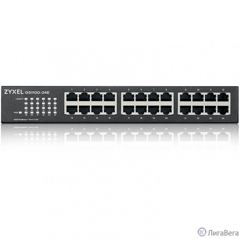 Zyxel GS1100-24E-EU0103F 24G Коммутатор неуправляемый Zyxel GS1100-24E-EU0103F 24G Коммутатор неуправляемый