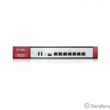 Zyxel ZyWALL USGFLEX500-RU0102F Межсетевой экран USG FLEX 500 с набором подписок на 1 год (AS,AV,CF,IDP), Rack, 7 конфигурируемых (LAN/WAN) GE, 1xSFP, 2xUSB3.0, AP Controller (8/72), Device HA Pro