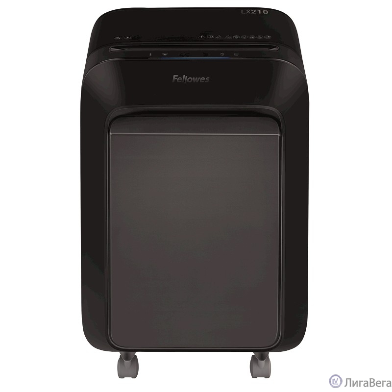 Fellowes Шредер PowerShred LX210 FS-55025(01), черный {DIN P-4, 4х12 мм, 16 лст., 23 лтр, Jam Proof™, SafeSense}