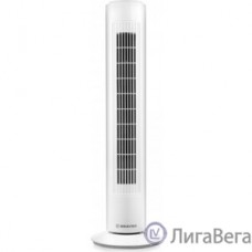 BRAYER BR4952WH Колонный вентилятор BRAYER, механич.упр., вращение 90°, мощность 50Вт, защита от перегрева,белый