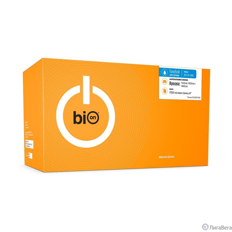 Bion BCR-TK-5280C Картридж для Kyocera P6235cdn/M6235cidn/M6635cidn (11000 стр.), Голубой, с чипом Bion BCR-TK-5280C Картридж для Kyocera P6235cdn/M6235cidn/M6635cidn (11000 стр.), Голубой, с чипом