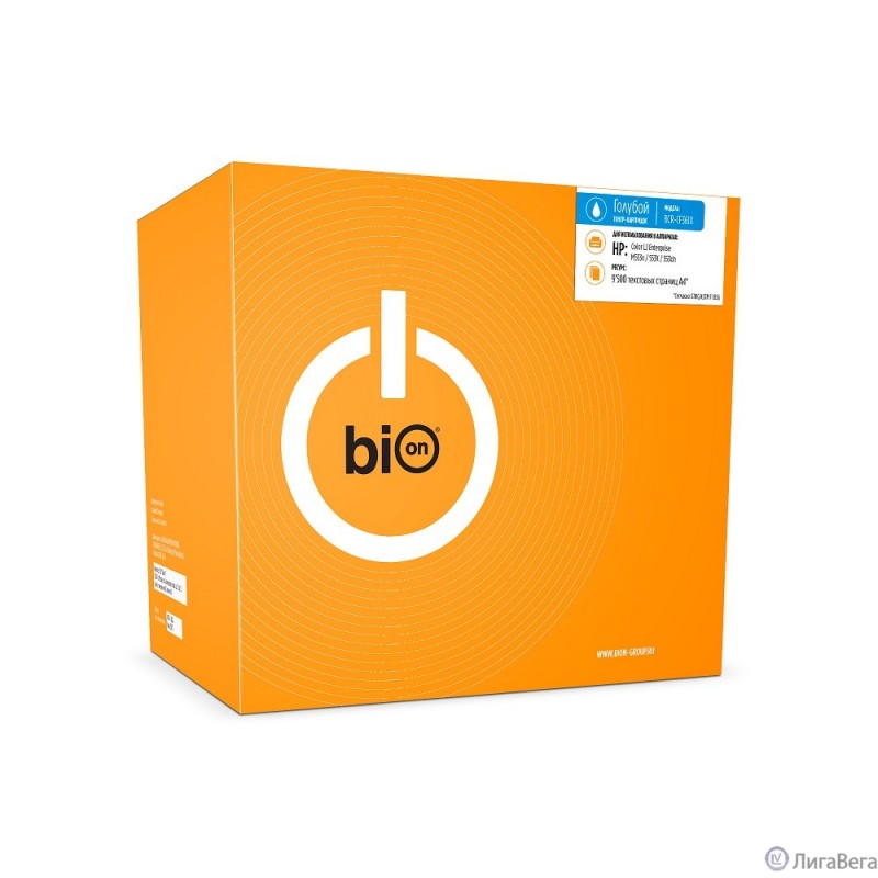 Bion  BCR-CF361X    Картридж для HP{ LaserJet Enterprise M552/M553/M577} (9500  стр.), Голубой, с чипом Bion  BCR-CF361X    Картридж для HP{ LaserJet Enterprise M552/M553/M577} (9500  стр.), Голубой, с чипом