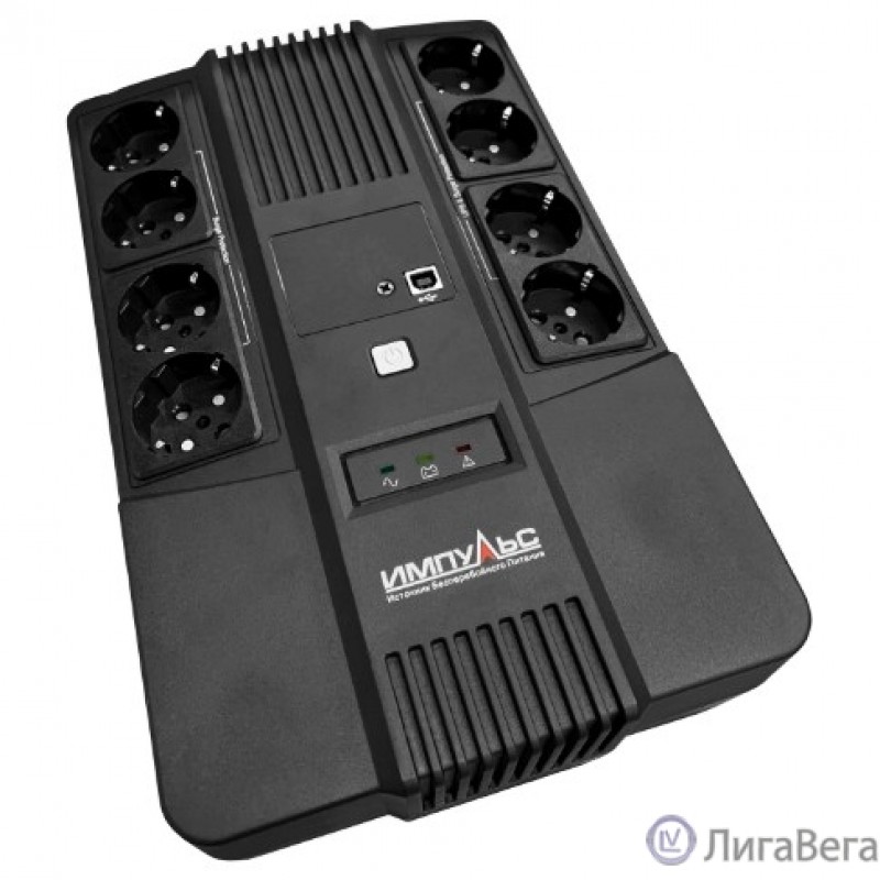 Импульс ИБП МАСТЕР 800 {800/480 ВА/Вт, LED, USB, RJ11/RJ45, SCHUKOx8} {MT80103} Импульс ИБП МАСТЕР 800 {800/480 ВА/Вт, LED, USB, RJ11/RJ45, SCHUKOx8} {MT80103}