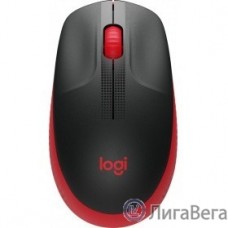 910-005908 Мышь Logitech M190 красный/черный оптическая (1000dpi) беспроводная USB (2but)