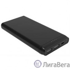 Мобильный аккумулятор Cactus CS-PBFSFT-10000 Li-Pol 10000mAh 2.1A+2.1A черный 2xUSB материал пластик